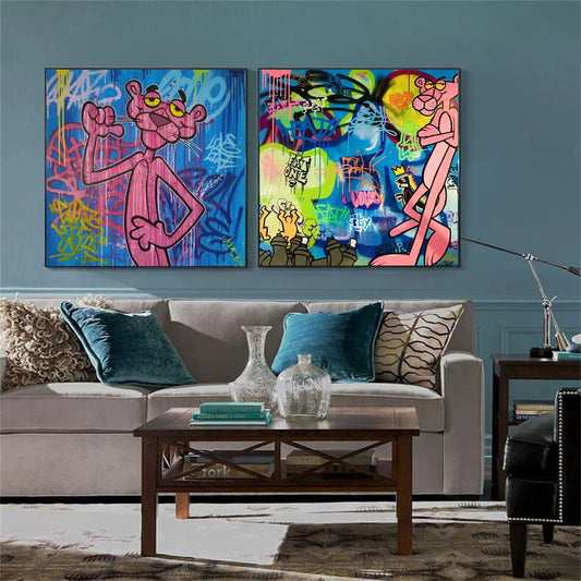 Disney Canvas Painting Graffiti Cartoon Art Anime The World Is Yours Poster and Prints Pictures for Kids Room Home Decoration