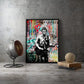 Live Forever Music Pop Graffiti Poster Canvas Wall Art Print Canvas Painting Picture For Hotel Bar Living Room Home Decoration