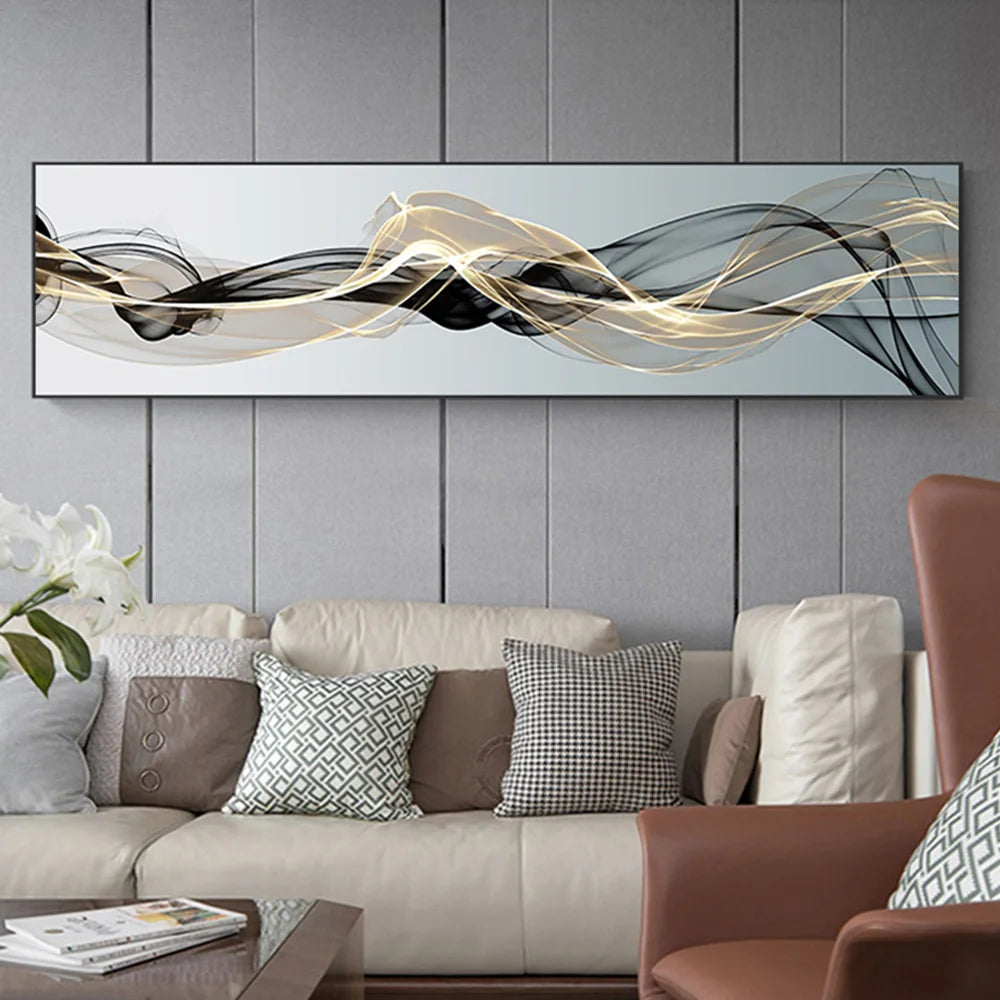 Modern Abstract Lines Canvas Painting Posters and Prints Nordic Wall Art Picture for Living Room Bedroom Luxury Home Decoration