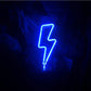 Interior decoration lamp, battery box, USB dual purpose lightning-shaped neon LED strip, small night light Pendant neon lights