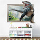 3D vivid  dinosaur wall sticker  home decoration jurassic period animal movie poster wall stickers for kids rooms