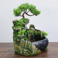 Water Fountain with LED Lights Fog Indoor Decor Rockery Flowing Water Bonsai Desktop Decoration Office Crafts Well Packaged Gift