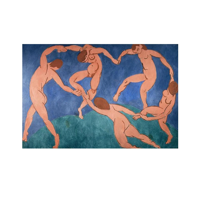 Canvas Painting The Dance By Henri Matisse Abstract Fauvism Posters and Prints Wall Art Pictures for Living Room Home Decor