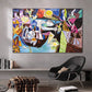 Picasso Famous Canvas Poster Night Fishing at Antibes Painting Printing Modern Wall Art Pictures for Living Room Home Decoration