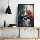 Sparta 300 Warriors Movie Poster Ancient Greek Warrior Canvas Painting Wall Pictures Prints Living Room Cinema Wall Room Decor