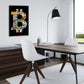 Abstract Bitcoin Crypto Poster Print Graffiti Stitching Creative Canvas Painting Modern Wall Art Picture Living Room Home Decor