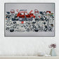 Retro Golf Sports Car Dismantled Poster Print Classic Legendary Racing Canvas Painting Supercar Wall Art Gaming Room Home Decor