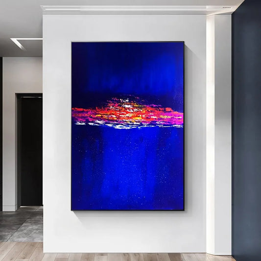 Modern Abstract Canvas Painting Wall Poster Blue Canvas Print Painting Nordic Art Decoration Picture Print For Living Room Decor