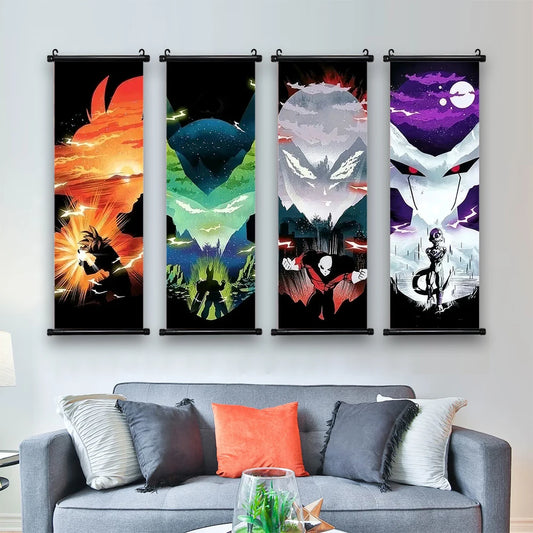 Canvas Painting Japan Bandai Anime Super Saiyan Goku Art Print Dragon Ball Pictures Classic Home Decor Bedroom Posters for Wall