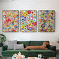 Abstract Takashi Sunflowers Art Canvas Painting for Living Room, Bedroom Posters and Prints, Modern Home Decoration, Wall Poster