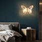 Nordic LED Butterfly Wall Lamp Indoor Lighting Fixture Living Bedside Bedroom Hotel TV Modern Home Decoration Wall Light Sconces