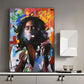 Abstract Bob Marley Canvas Painting Father of Music Portrait Posters and Prints Wall Art Picture Living Room Home Decoration