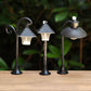 DIY Retro Street Lamp Model Dollhouse Desk Lamp Miniature Micro Landscape Ornament Garden Park Lamppost Sand Table Model