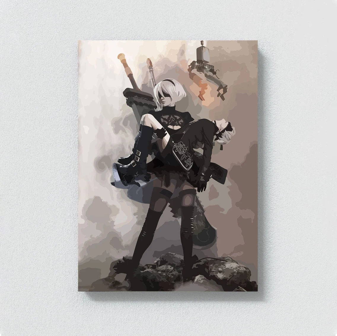 Nier Japanese Anime Posters Automata Wall Art Comic Game Canvas Painting Home Living Room Bedroom Decoration Aesthetic Fans Gift