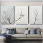 White Feathers Hanging on Branches Decorative Paintings 1pcs Wall Decoration Poster Canvas Printing Decor for Room Posters Home