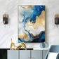 Modern Abstract Gold Blue Marble Wall Art Posters Canvas Painting Prints Pictures Bedroom Living Room Interior Home Decoration