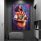 Abstract Bob Marley Canvas Painting Father of Music Portrait Posters and Prints Wall Art Picture Living Room Home Decoration