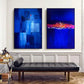 Modern Abstract Canvas Painting Wall Poster Blue Canvas Print Painting Nordic Art Decoration Picture Print For Living Room Decor