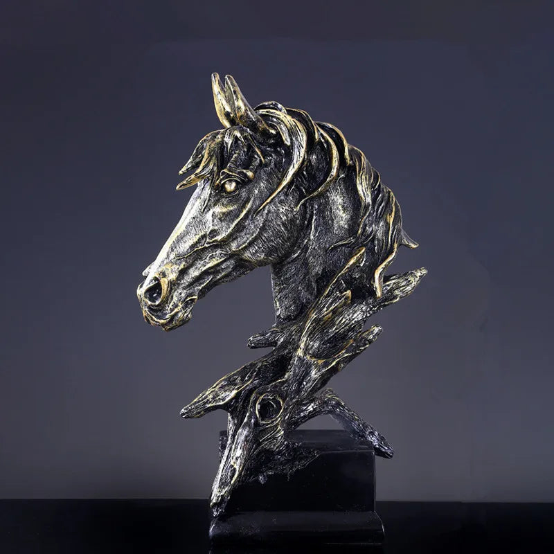 Animal Sculpture Home Living Room Entrance Proch Decoration Furnishings European Modern Lion Eagle Horse Statue Crafts regal