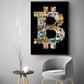 Abstract Bitcoin Crypto Poster Print Graffiti Stitching Creative Canvas Painting Modern Wall Art Picture Living Room Home Decor