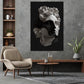 Greek Mythology Stone Sculpture Canvas Paintings Head of Apollo Posters and Prints Black Wall Art Living Room Home Decoration