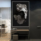 Greek Mythology Stone Sculpture Canvas Paintings Head of Apollo Posters and Prints Black Wall Art Living Room Home Decoration