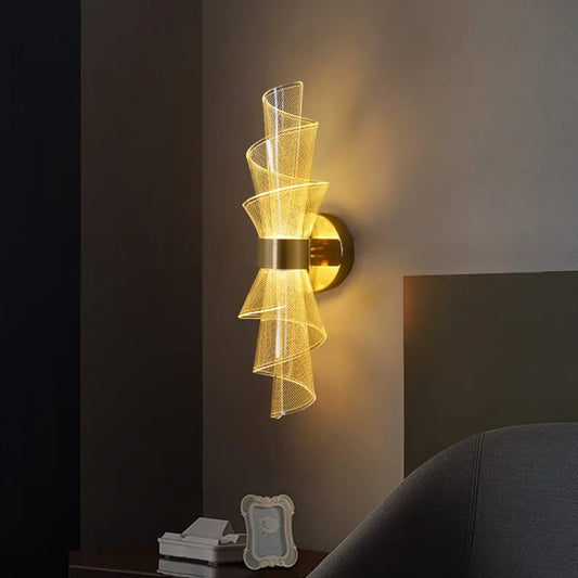 LED Wall Light Sconce Interior Lighting Home Sofa Decoration Bedroom Living Room Corridor Bedside Luxury Mirror Nordic Wall Lamp