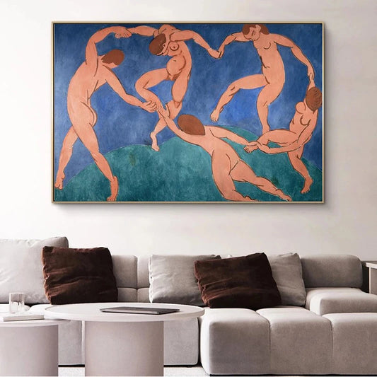 Canvas Painting The Dance By Henri Matisse Abstract Fauvism Posters and Prints Wall Art Pictures for Living Room Home Decor