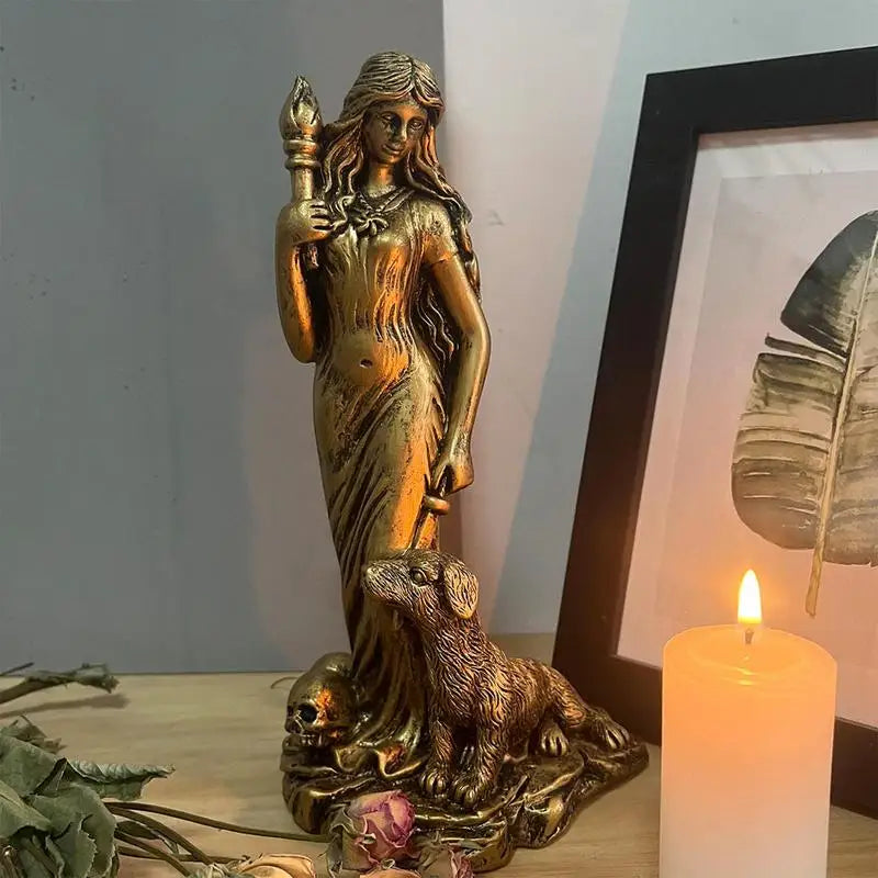 Venus Statue Resin Goddess Sculpture Figurine Portable Resin Witchy Spiritual Figurine For Balconies Homes Courtyards