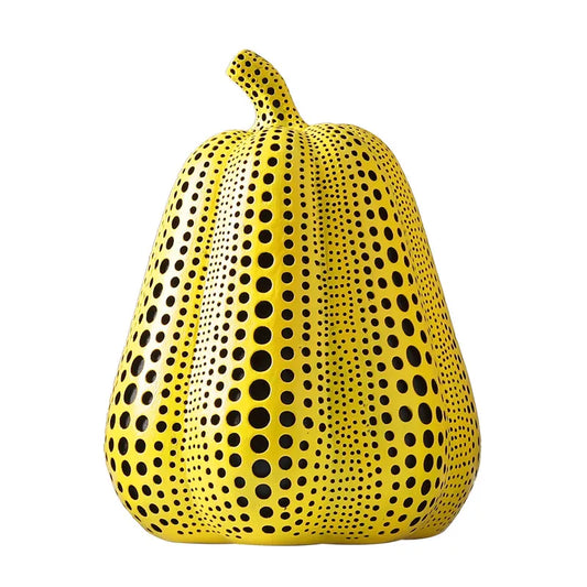 New Yayoi Kusama Wave Point Pumpk Statue Ornaments Room Decor Resin Figurine Desk Adornment Home Decoration Modern