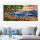 Summer Coastal Vacation Sunset Scenery Canvas Painting Print Seascape Picture For Living Room Home Wall Art Decor Poster Cuadros