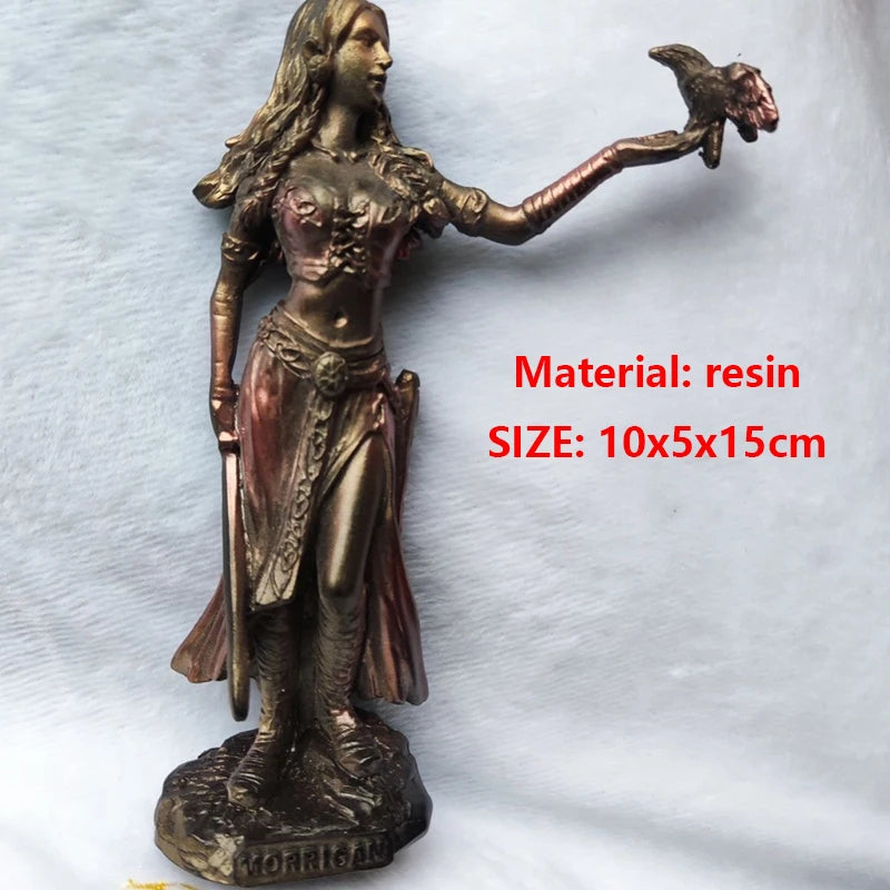 In Stock Fortuna Scuplture Statue of Tyche Greek Mythology Lucky Wealth Figurines Antique Ornament Home Decor Office