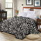 Super Comfortable Soft Mink Felting Blanket Zebra Striped Pattern Floral Blanket Thrown On The Sofa / Bed / Travel Breathable