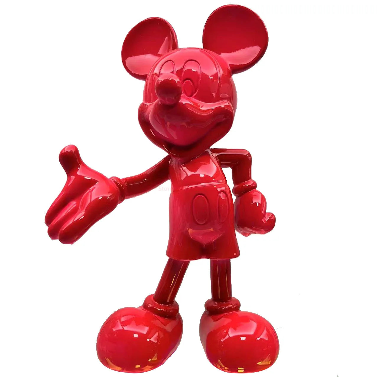 Disney Mickey Mouse Anime Action Figures Cartoon Welcome Mickey Resin Model Statuedoll Home Living Room Decorative Ornaments