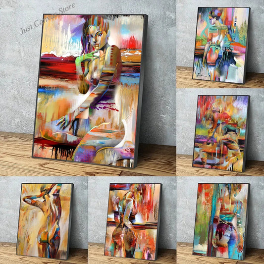 Abstract Sexy Woman Nude Female Poster Canvas Painting Graffiti Aesthetics Wall Art Modern Home Decoration Living Room Decor