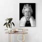 Queen Elizabeth II Portrait Poster British Queen Canvas Painting Black And White Print Wall Art Picture Living Room Home Decor