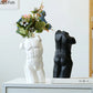 Bodybuilder Body Ceramic Vase Human Body Bust Statue Artificial Flowers Flower Arrangement Nude Figures Muscle Man Floral Vases