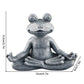 Frog Garden Statue Resin Yoga Zen Buddha Frog Figurine Home Decorative Good Luck Sculptures for Patio Living Room Yard Outdoor