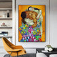 Famous Gustav Klimt The Family Painting Print On Canvas Painting Abstract Retro Wall Picture Poster For Living Room Home Decor