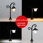 DIY Retro Street Lamp Model Dollhouse Desk Lamp Miniature Micro Landscape Ornament Garden Park Lamppost Sand Table Model